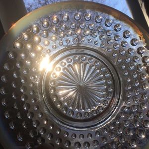 Fenton Glass White Opalescent Moonstone Hobnail Saucer